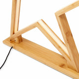 52cm Bamboo Star LED Table Desk Lamp Light Modern Designer - Natural - Side View