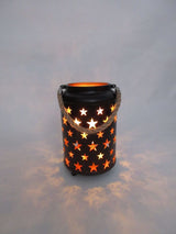 20cm Starry LED Lantern Light with Rope Handle Star Bedside Table Desk Lamp - Side View