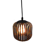 Hanging Ceiling Metal LED Pendant Lamp Light Holder Base w Timer - Front View
