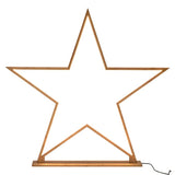 87cm Bamboo Star Table Lamp Desk Light LED Strip Modern Designer - Natural - Side View