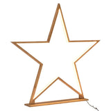 87cm Bamboo Star Table Lamp Desk Light LED Strip Modern Designer - Natural - Top-Down View