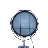 158cm Nautical Tripod Floor Lamp w Matte Black Lamp Head Searchlight Spot Light - Rear View