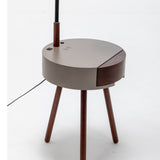 Florence Tripod Lamp Shelf Storage Drawer Bed Side Table Light w/ USB Charger - Extra Image