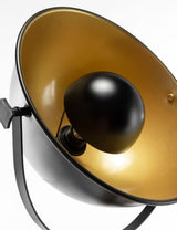 Premium Tripod Spotlight Lamp Nautical Designer Extendable Light - Matte Black - 45-Degree Angle