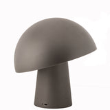 LED Cordless Mushroom USB Rechargeable Table Lamp Dimming Night Light - Steel Grey - Top-Down View