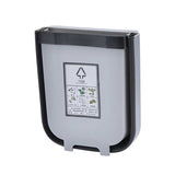 9L Kitchen Wall Mounted Foldable Waste Bin Hanging Trash Can Collapsible - Brown - Side View