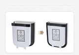 9L Kitchen Wall Mounted Foldable Waste Bin Hanging Trash Can Collapsible - Brown - Rear View