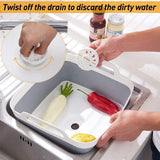 2x Collapsible Strainer Foldable Fruit Veggies Wash Colander Storage Basket - Extra Image