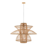 Aurora Natural Hand-Woven Bamboo 3-Layer Pendant Lamp Light - Extra Image