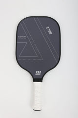 T700 Graphite Carbon Fiber Pickleball Paddles Pickle Ball Racket Racquet in Black - Front View