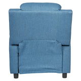 Erika Navy Blue Adult Recliner Sofa Chair Blue Lounge Couch Armchair Furniture - Close-Up Angle