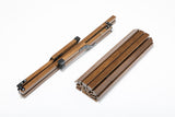 93cm Foldable Bamboo Outdoor Camping Table Waterproof Wood Wooden Travel - Large - Top-Down View