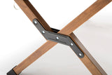 93cm Foldable Bamboo Outdoor Camping Table Waterproof Wood Wooden Travel - Large - 45-Degree Angle