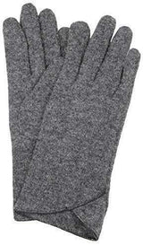 Dents Womens Soft Knit Cut And Sewn Gloves Warm Winter Fleece - Grey Marle - Front View
