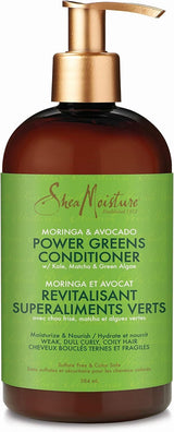 Shea Moisture Moringa & Avocado Power Greens Conditioner 384ml - Front View
