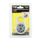 Combination Padlock Lock - 50mm - Front View