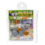 44pcs Australian Play Money Coins & Notes Maths Pretend Shopping - Front View