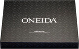Oneida Barcelona 56pc Cutlery Butter Knives Forks Spoons Teaspoons Set in Gift Box - Side View