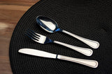 Oneida Barcelona 56pc Cutlery Butter Knives Forks Spoons Teaspoons Set in Gift Box - 45-Degree Angle
