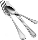 Oneida Barcelona 56pc Cutlery Butter Knives Forks Spoons Teaspoons Set in Gift Box - Low Angle