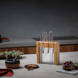 Global Ikasu 7pcs Knife Block Set - Top-Down View