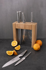 Global Ikasu 7pcs Knife Block Set - 45-Degree Angle