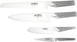 Global Teikoku 5pcs Knife Block Set Japanese Knives - Top-Down View