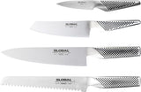Global Hashira 5-Piece Japanese Knife Block Set Maple Stainless Steel - Made in Japan