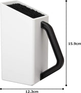 Victorinox Swiss Classic Empty Cutlery Knife Block in White - Side View
