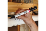 6x Sharpie Oil-Based Paint Marker - Medium Black - Side View