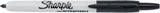 Sharpie Fine Point Retractable Permanent Marker - Black - Top-Down View