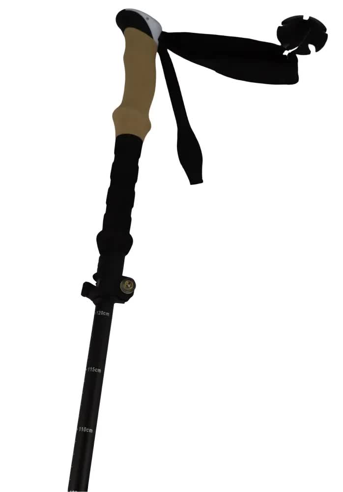 Telescopic Adjustable Hiking Pole Folding Walking Stick Adjustable Trekking 105cm - 125cm