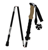 2x Telescopic Adjustable Hiking Pole Folding Walking Stick Adjustable Trekking 105cm - 125cm - Side View