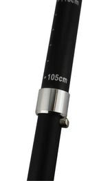 2x Telescopic Adjustable Hiking Pole Folding Walking Stick Adjustable Trekking 105cm - 125cm - Rear View