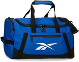 Reebok Malden Duffle Gym Bag in Blue/Black/White - Front View