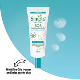 Simple 25ml SOS Clearing Booster Long Lasting Shine & Blemish Control - Close-Up Angle