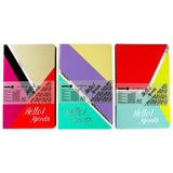 Inspira A5 Hello Agenda 96 Pages Dated Note Book Notebook - Assorted Colours - Front View