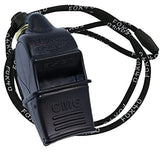 Fox 40 Sonik Blast CMG Pealess Whistle Outdoor Safety Referee Sports - Black - Side View
