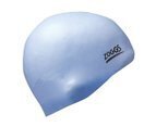 Zoggs Easy Fit Silicone Swim Cap Swimming Silicone Hat - Solid Assorted Colours - Side View
