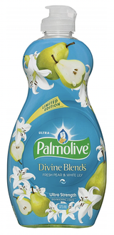 Palmolive Dishwashing Liquid Ultra Divine Blends 375ml - Fresh Pear & White Lily - Front View