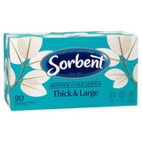 Sorbent Facial Tissues Thick & Large Menthol Fragranced - 90-Pack - Front View