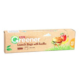 Multix Pk10 Greener Lunch Bags With Handles Degradable 20Cm X 25Cm - Side View