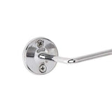 6x 610mm Chrome Towel Rail Stainless Steel Holder Rack - Top-Down View