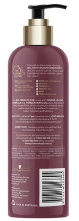 Schwarzkopf Bio-Tech Conditioner + Colour Locking Minerals Pomegranate Oil 500ml - Side View