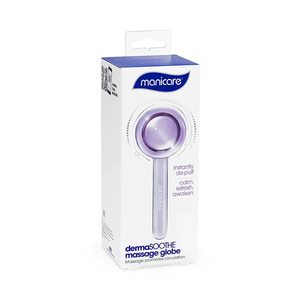 Manicare DermaSOOTHE Massage Globe Calm Redness & Relieve Puffiness | Hot & Cold Compress Skincare Tool