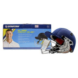 Spartan MC 3000 Cricket Helmet - Large Size - Navy - Front View