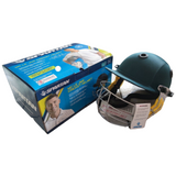 2x Spartan MC LE Jnr Junior Cricket Helmet Youth - Medium Size - Green - Side View