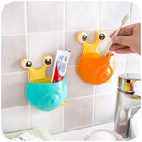 Happy Holders Toothbrush Holder Snail Bathroom Tooth Brush - Assorted Colours - Top-Down View