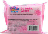 Kwik Life 30-Pack Fragrance-Free Baby Wipes with Adhesive Seal, Alcohol-Free
