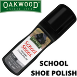 Oakwood 75ml School Shoes Instant Liquid Polish - Black Shine - Front View